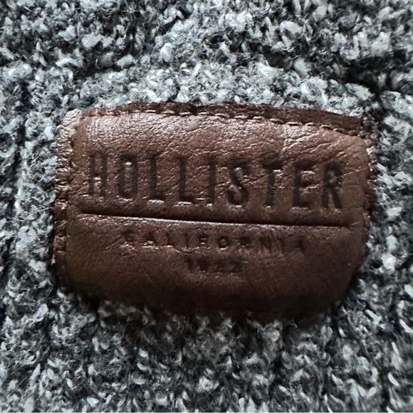 Classic Baggy Heather Gray Cotton Shawl Cardigan - Picture 4 of 11